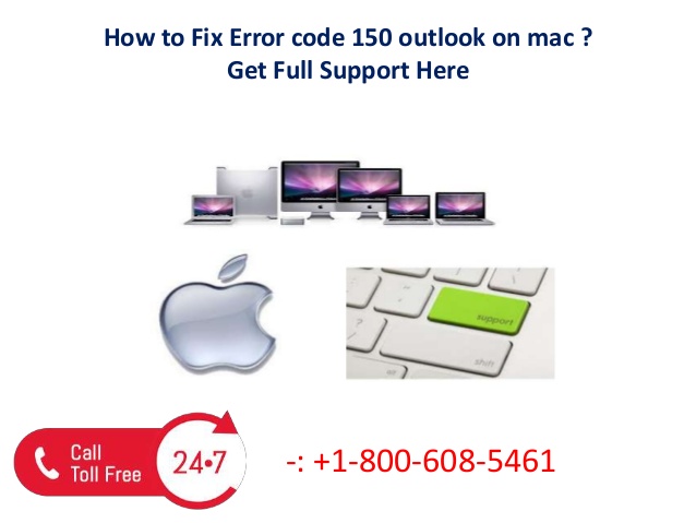 Outlook For Mac Error 150